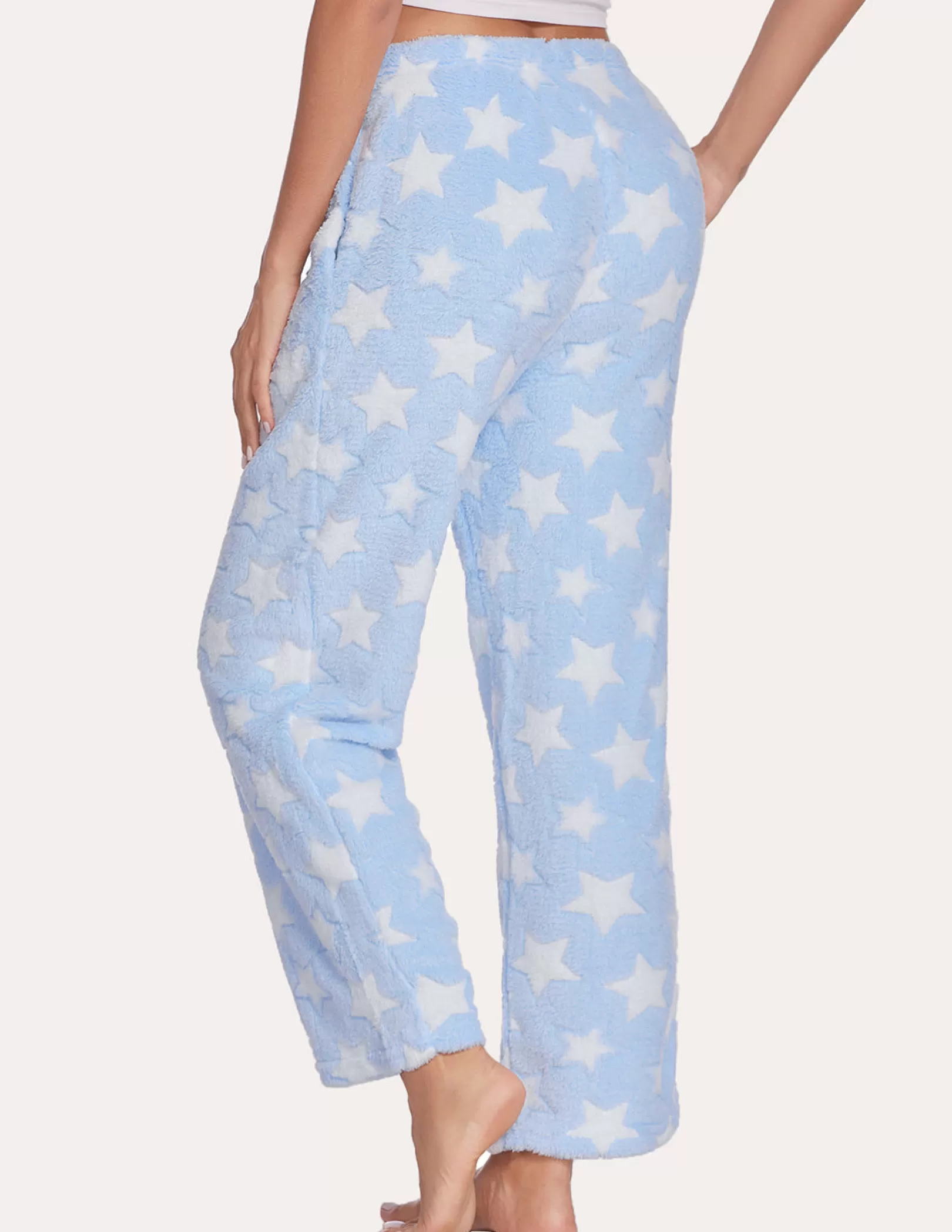 WOMEN Ekouaer Comfy Warm Polar Fleece Pajama Pant