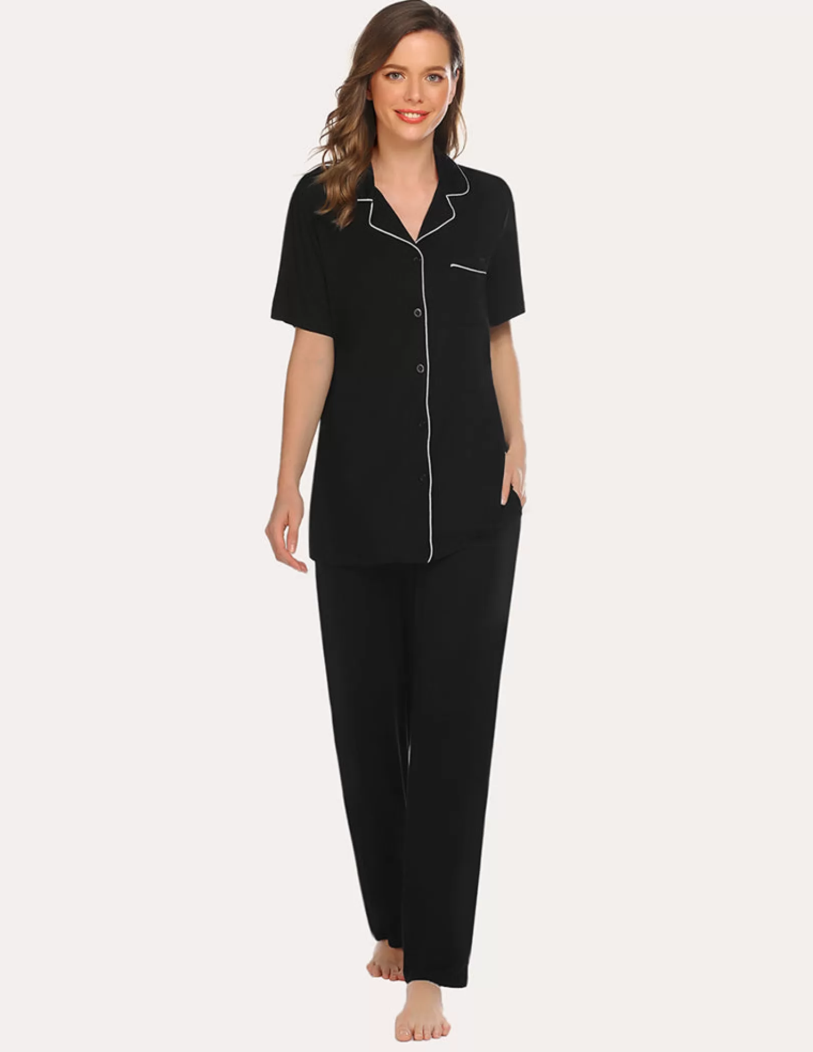 WOMEN Ekouaer Cool Claasic Pajamas Set