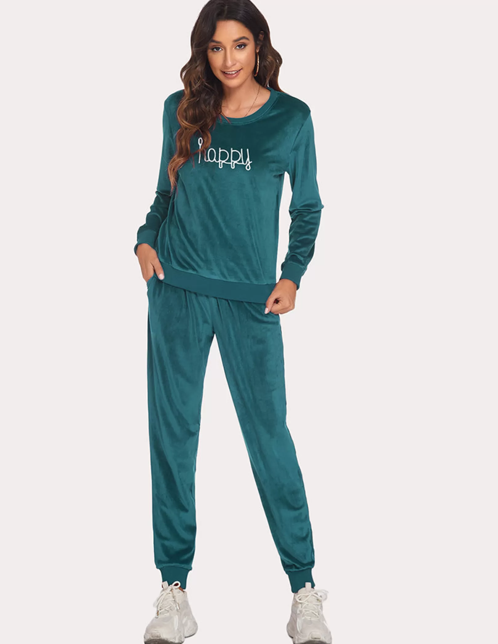 WOMEN Ekouaer Coral Fleece Loungewear Set