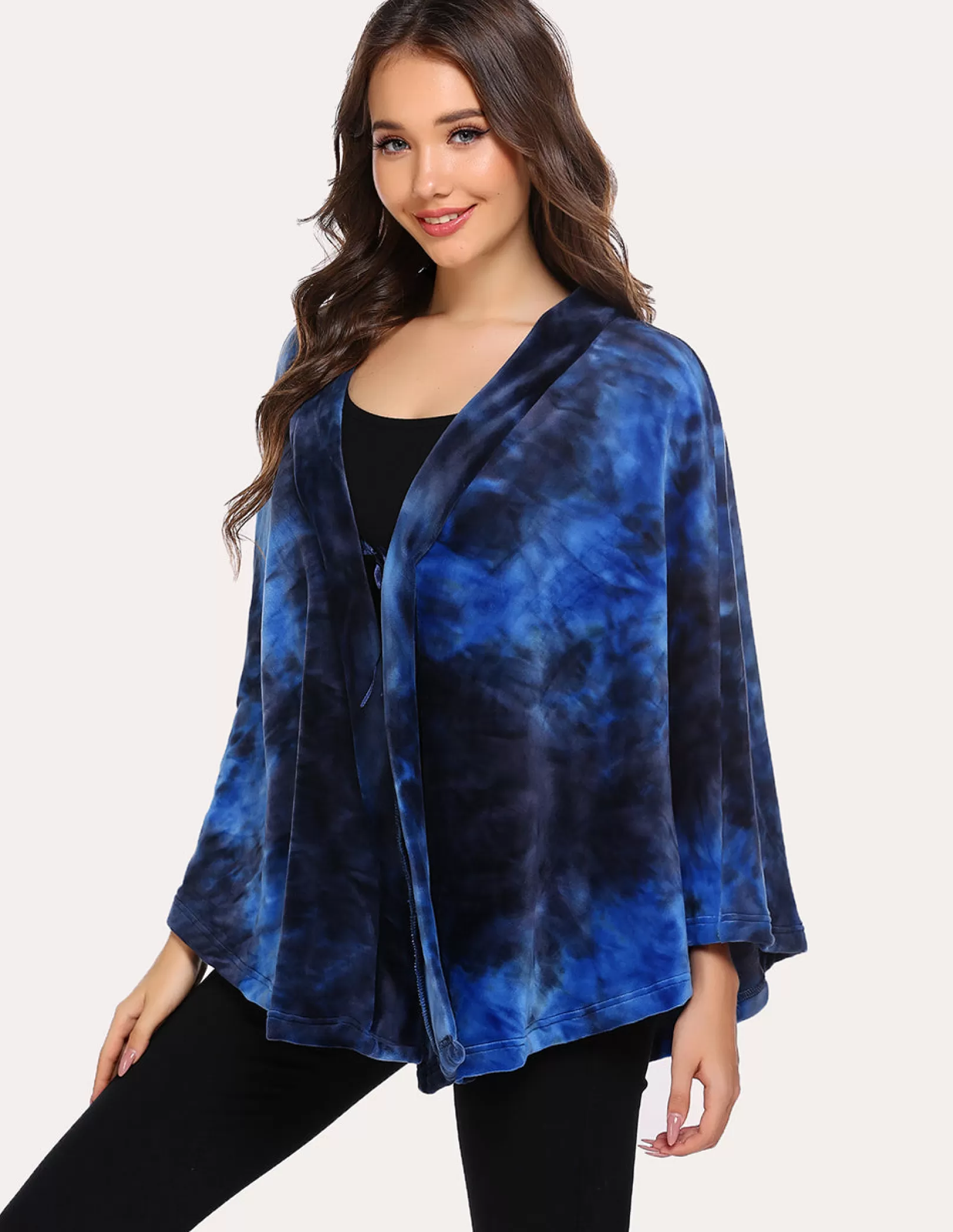 WOMEN Ekouaer Flannel Shawl Ponchos