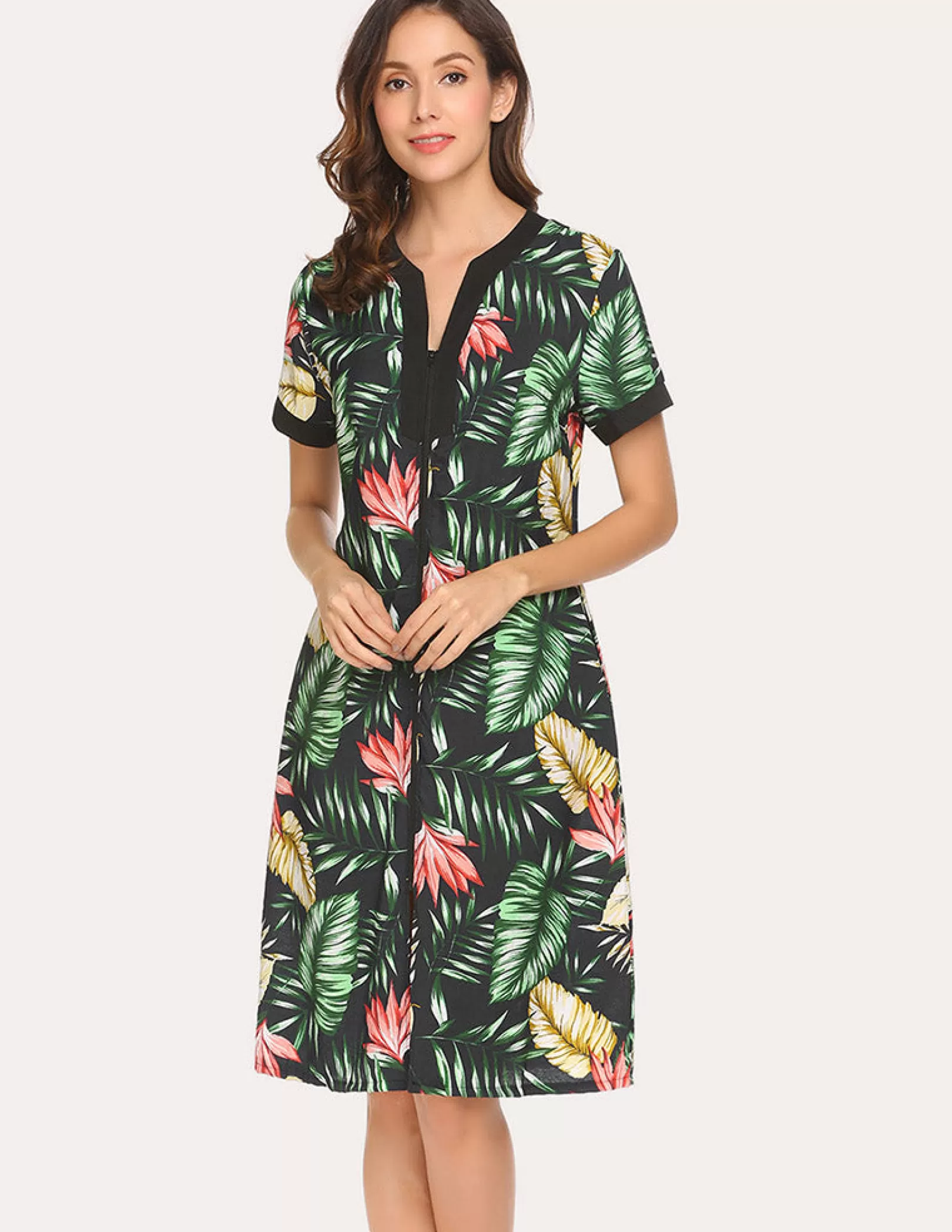 WOMEN Ekouaer Floral Long Robe