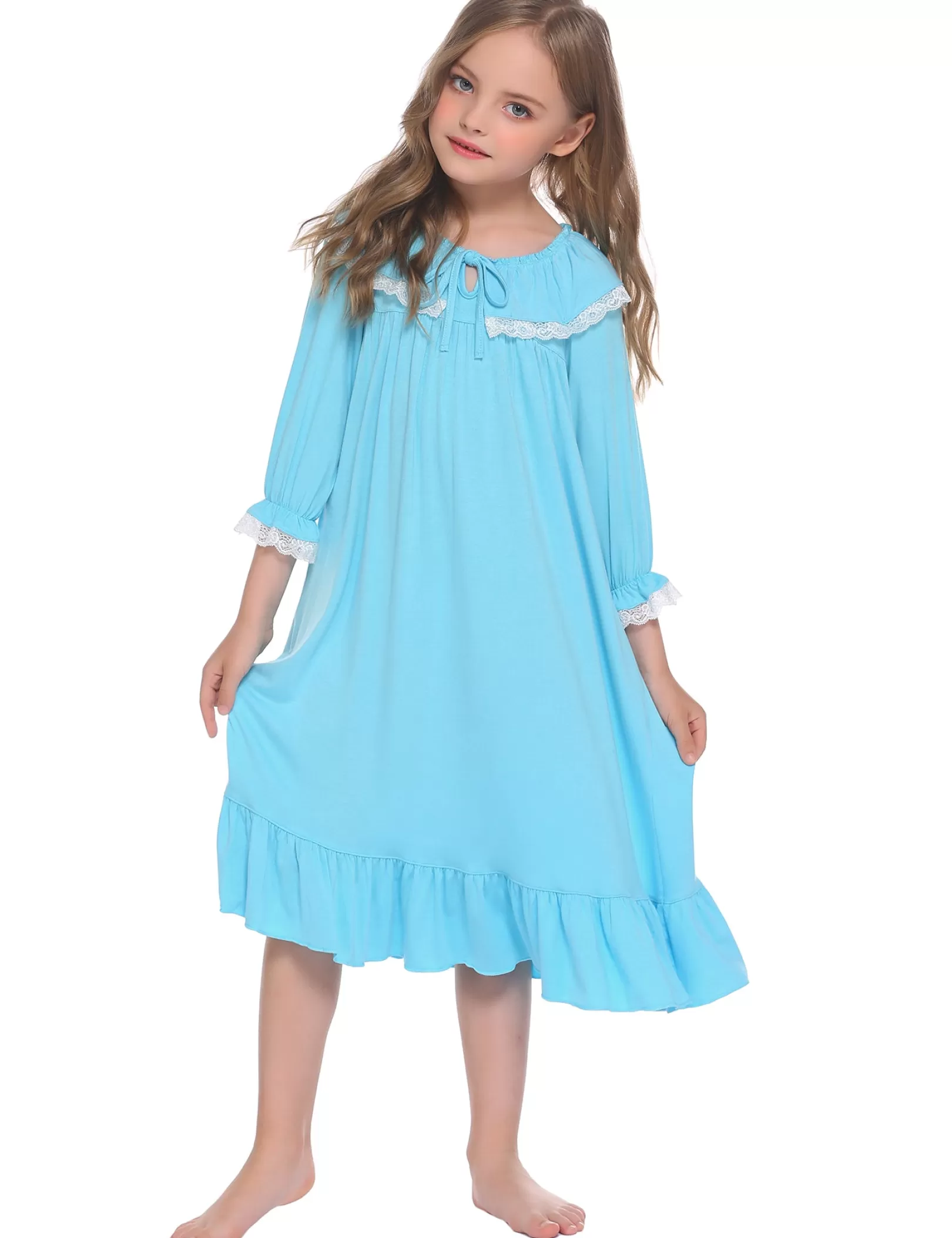 WOMEN Ekouaer Girls Comfy Princess Nightgowns Sleepwear