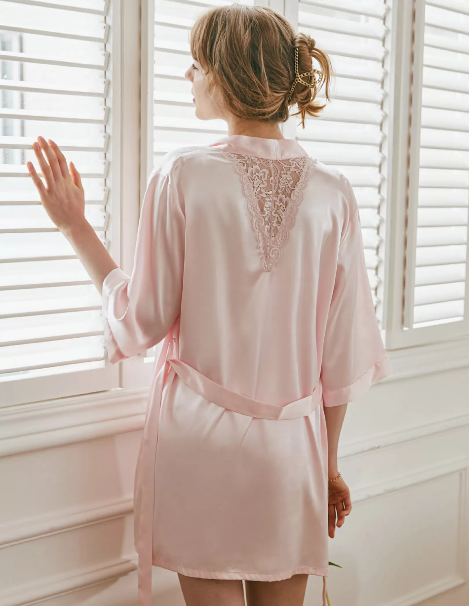 WOMEN Ekouaer Luxurious Satin Night Robe