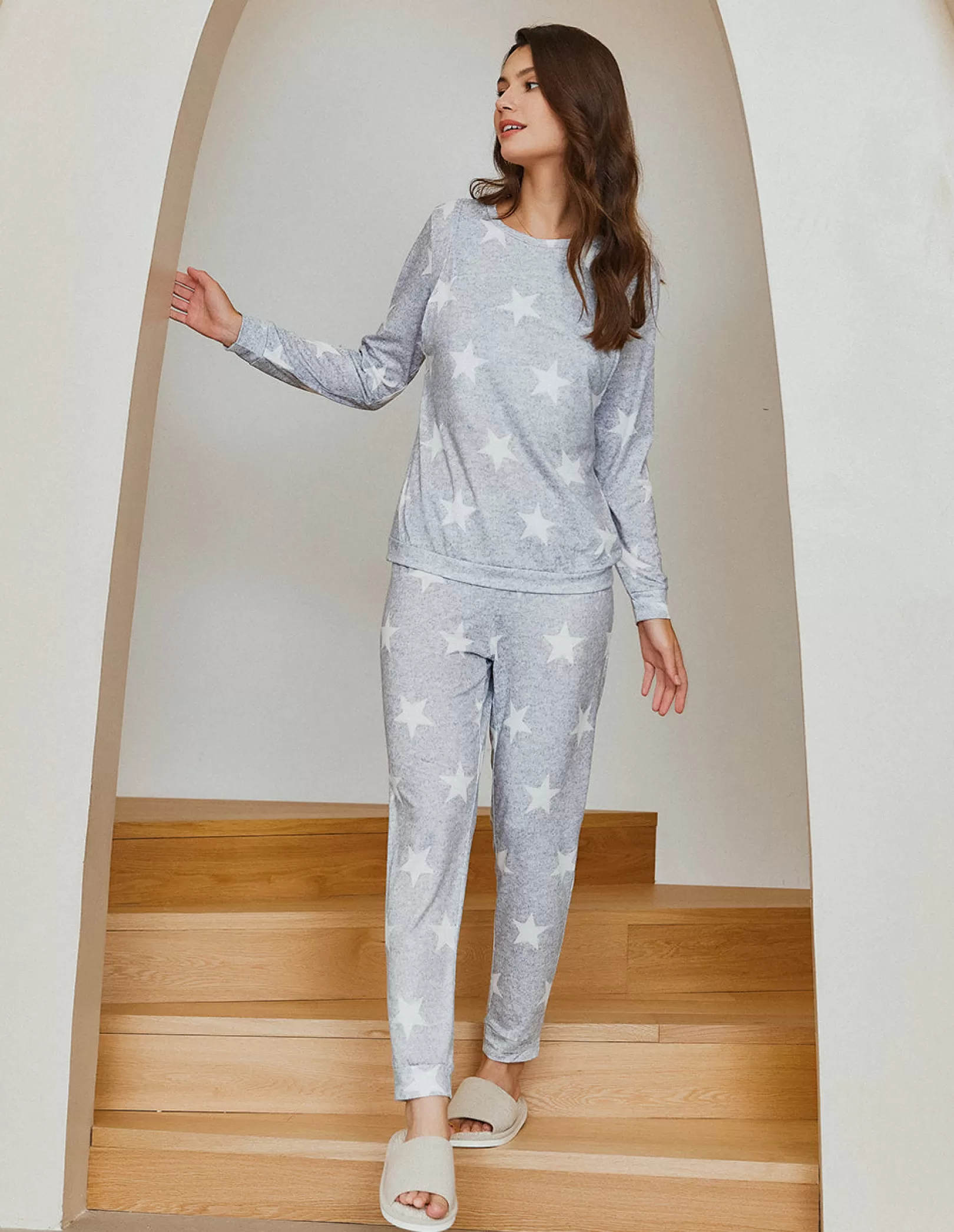 WOMEN Ekouaer Materntiy Nursing Pajamas Set