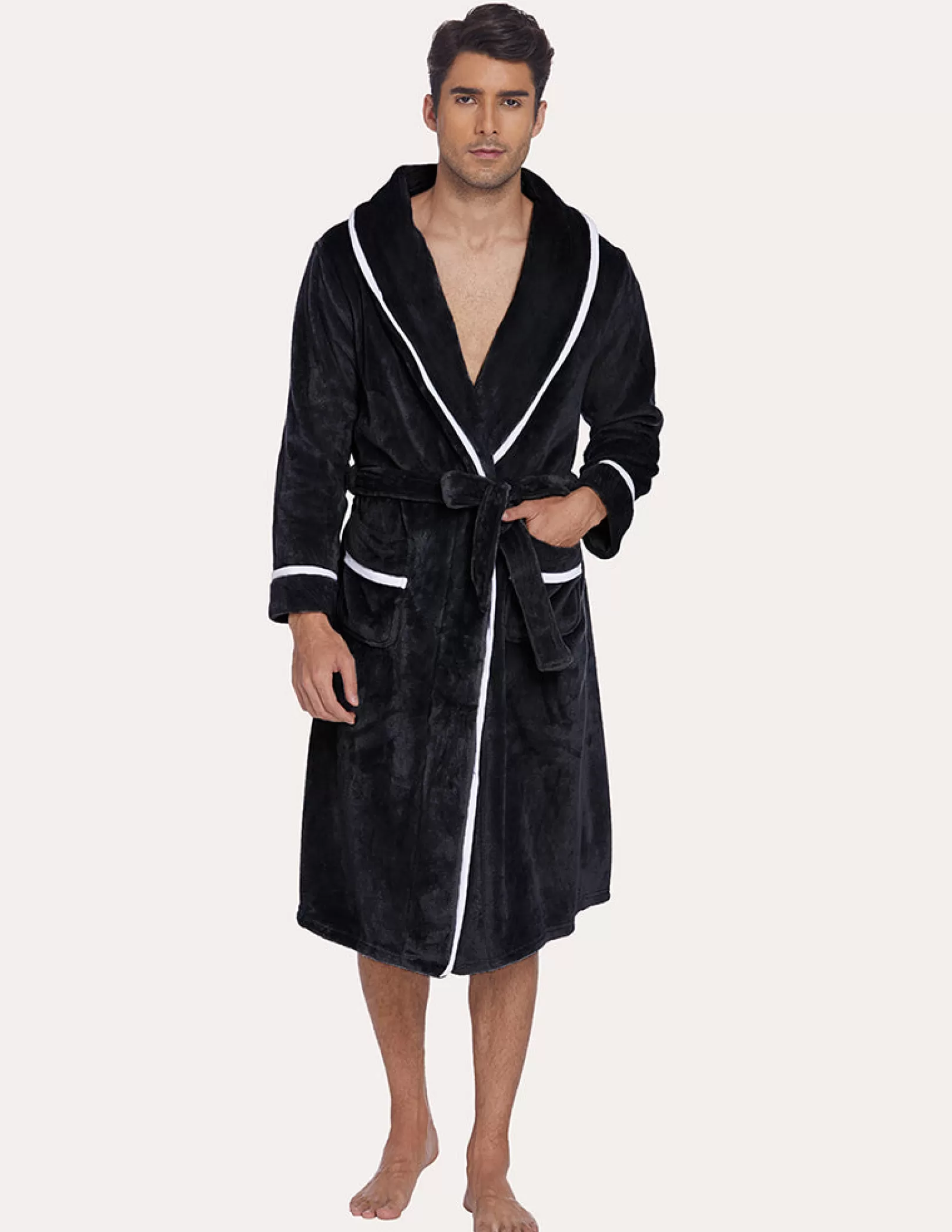 WOMEN Ekouaer Men Flannel Robe