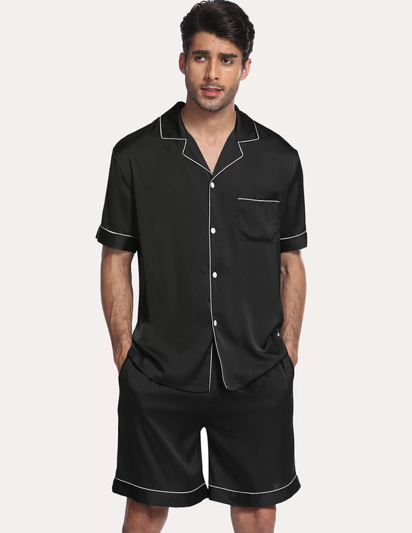 Men Ekouaer Men Satin Pajama Set