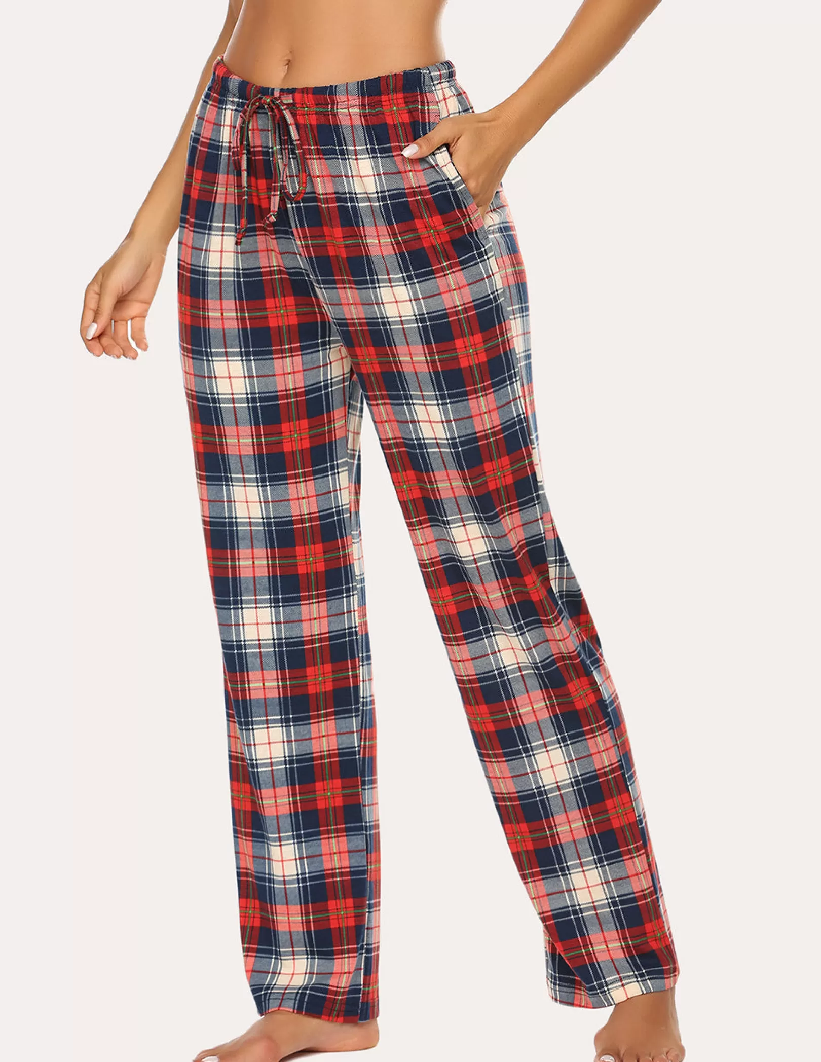 WOMEN Ekouaer Plaid Pajama Pants