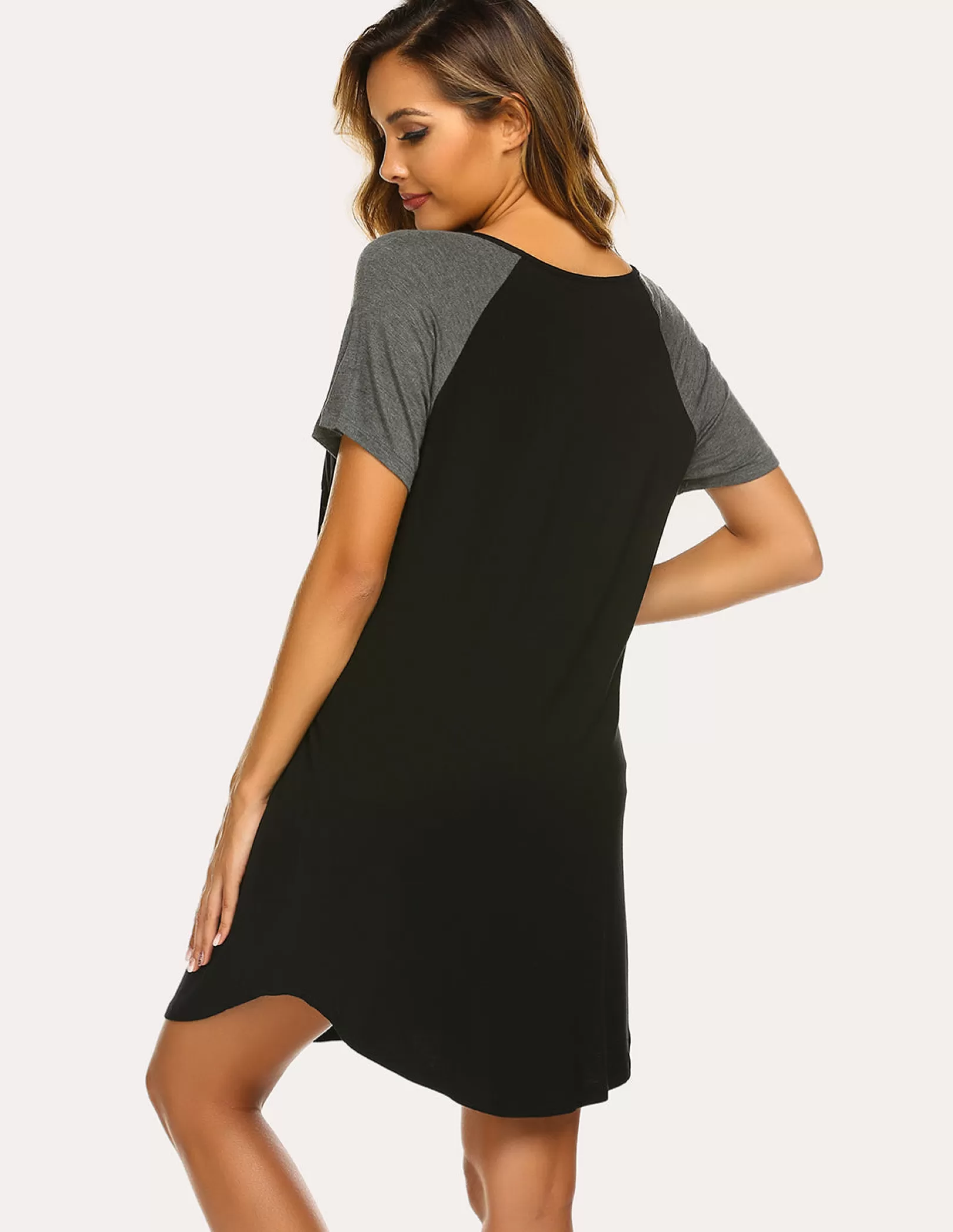 WOMEN Ekouaer Raglan Sleeves Nightgown