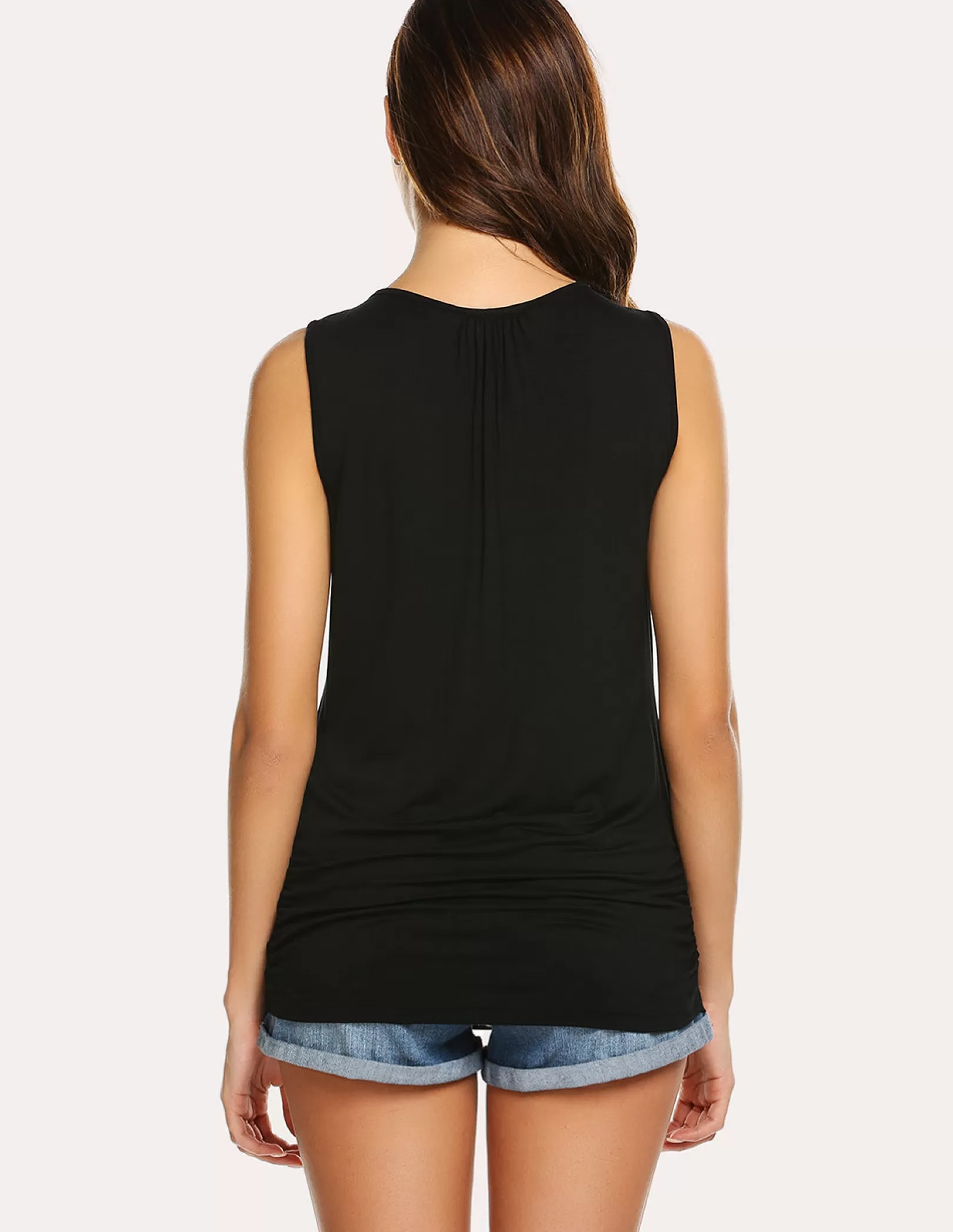 WOMEN Ekouaer Ruched Side Breastfeeding Tank Top