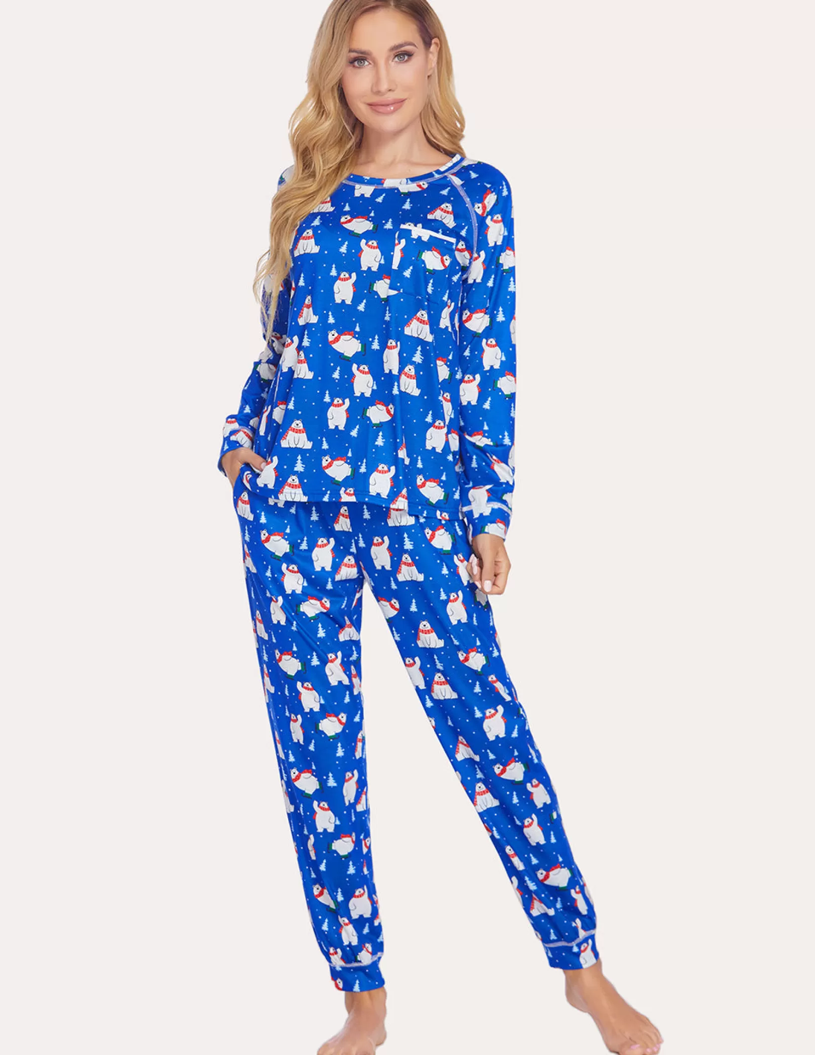 WOMEN Ekouaer Soft Classic Two Piece Pajamas Set