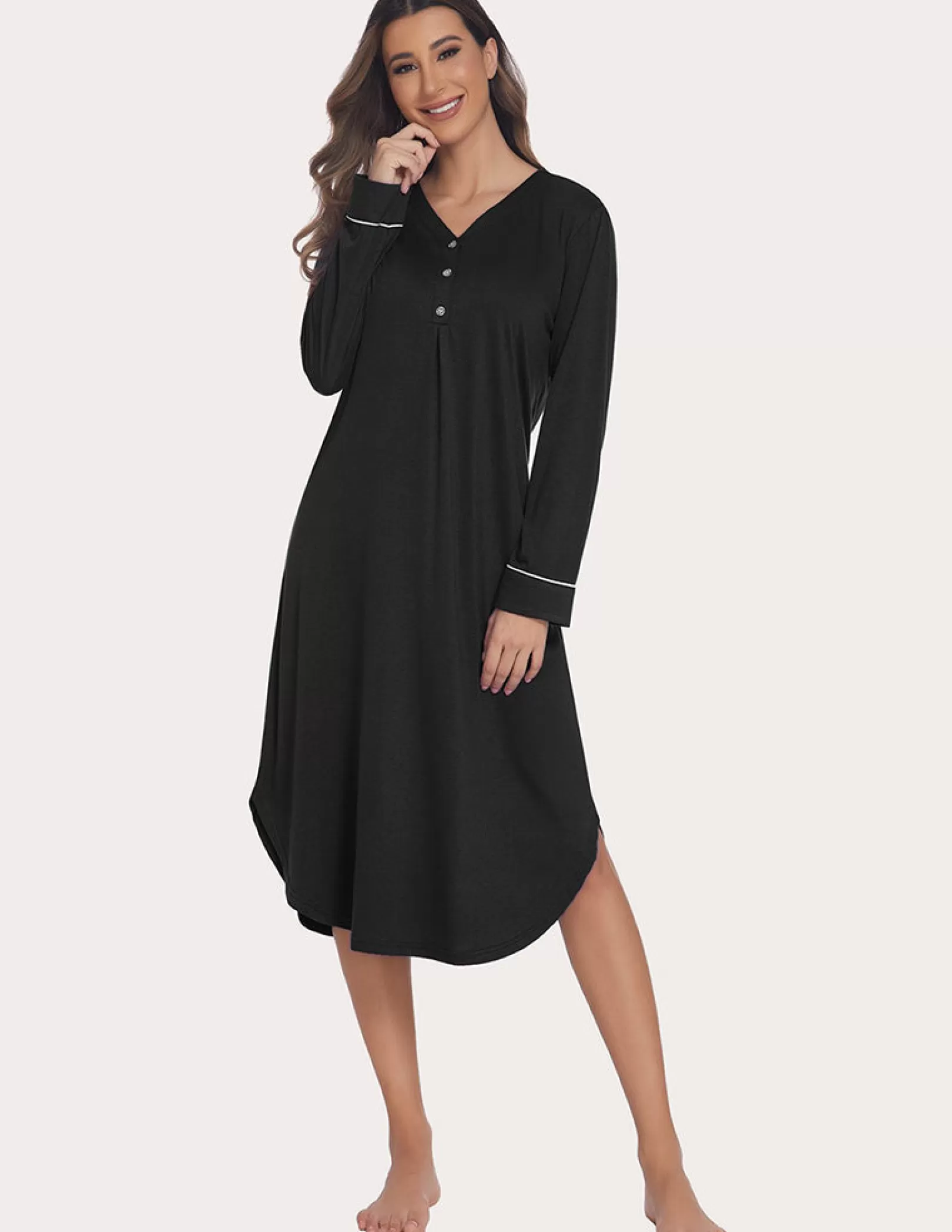 WOMEN Ekouaer Soft Ribbed Knit Nightgown