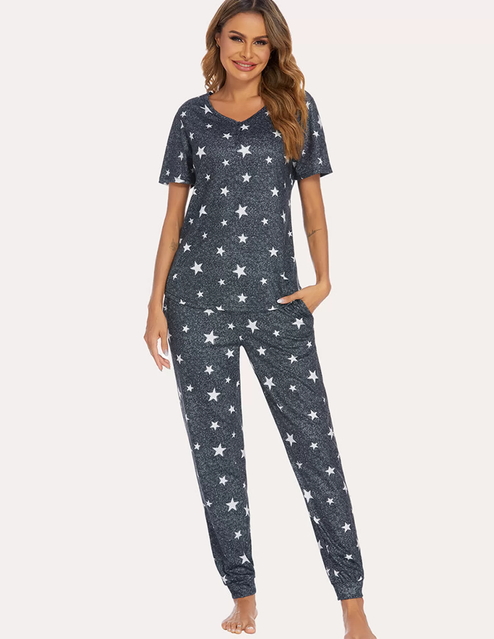 WOMEN Ekouaer Summer Pajamas Set