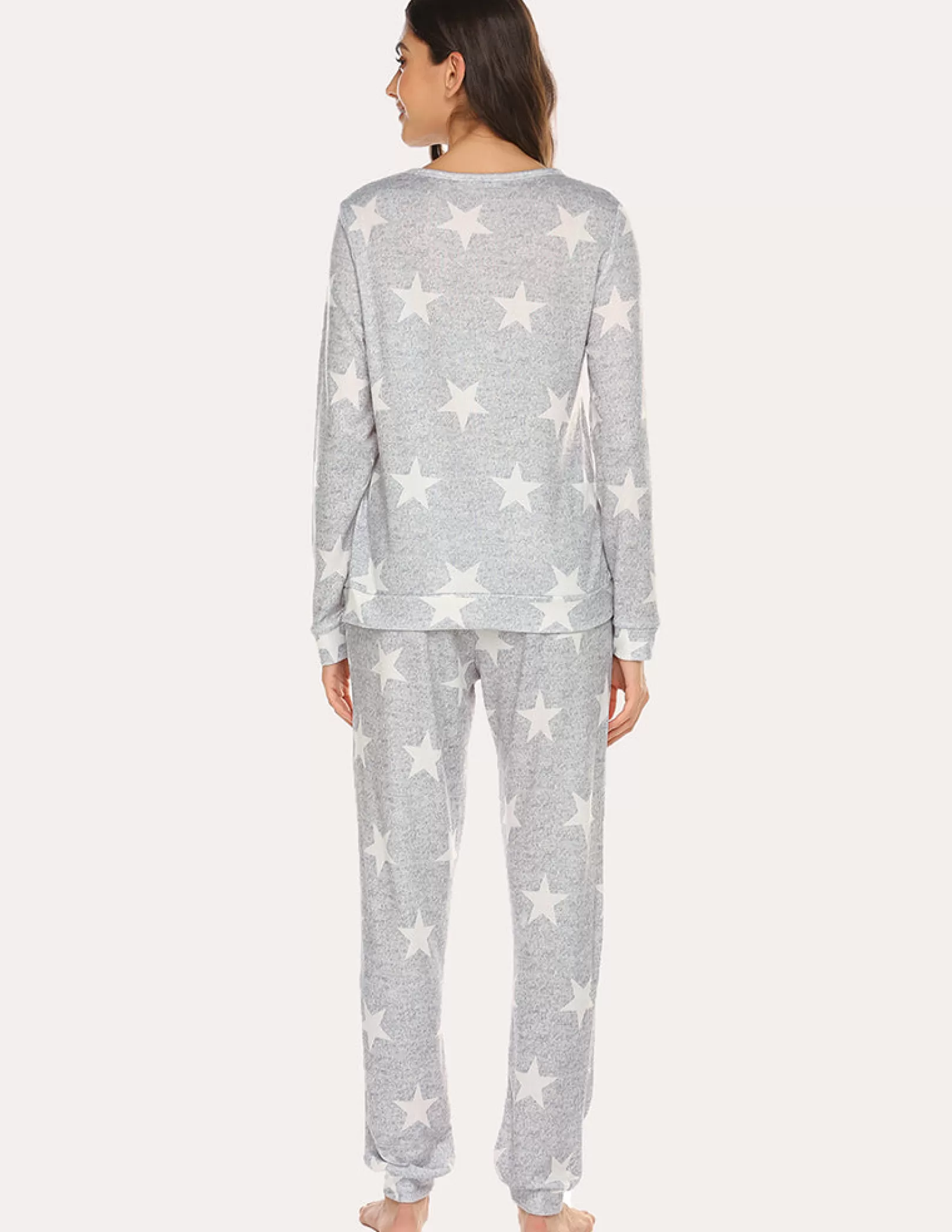 WOMEN Ekouaer Super-Soft Print Pajama Set