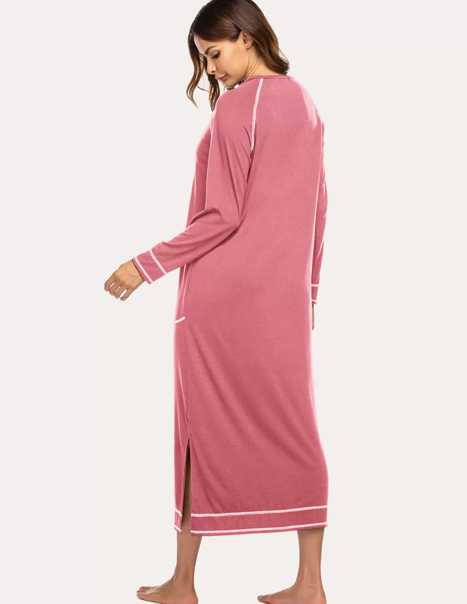 WOMEN Ekouaer Ultra-Soft Nightdress With Pocket