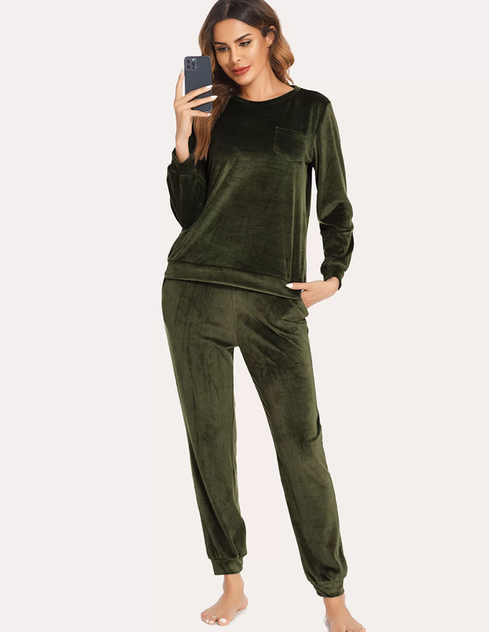 WOMEN Ekouaer Velour Tracksuit